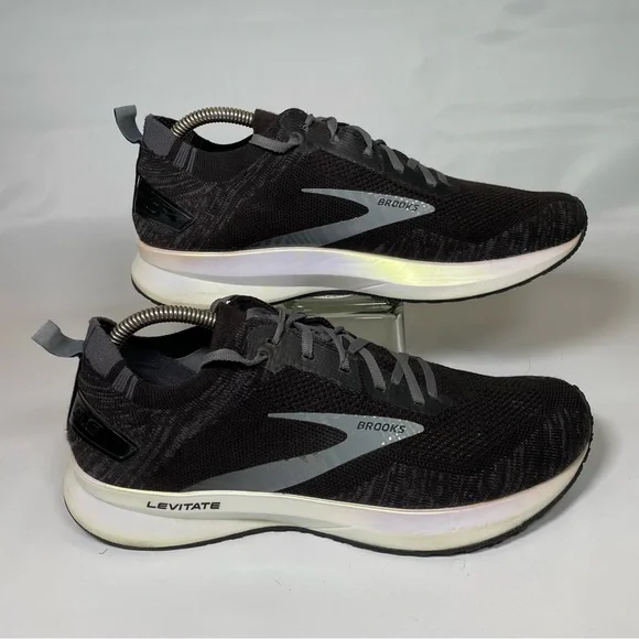 Brooks Shoes Brooks Mens Levitate Black Running Shoes Size